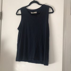 Simple Abercrombie navy muscle tank